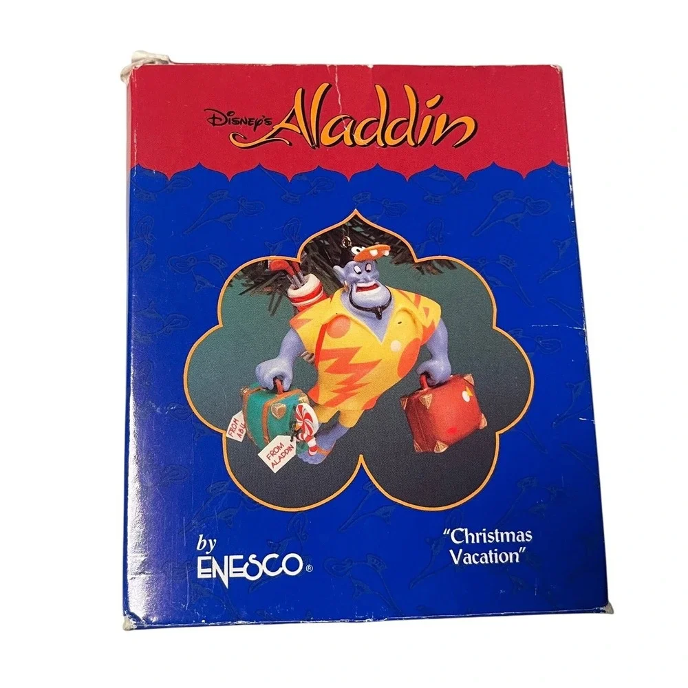 Disney Aladdin Genie Christmas Vacation Enesco Treasury Ornament Vintage 1990s